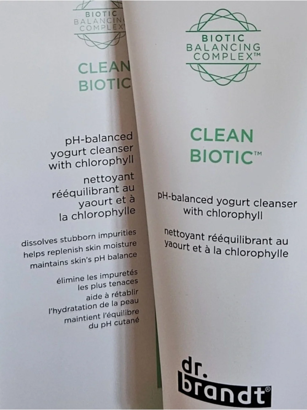 Dr. Brandt Clean Biotic pH-Balanced Yogurt Cleanser with Chlorophyll 3.5 oz NIB